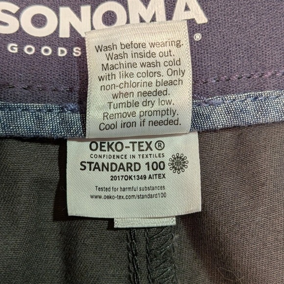 Sonoma Goods For Life Mens Flexwear Chino Shorts Gray Size 40 MS21X105RS1 - Picture 6 of 7